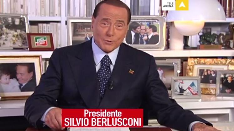 Silvio Berlusconi nel videomessaggio