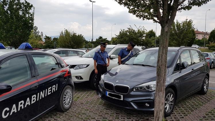L’auto che era finita nel mirino del romeno arrestato dall’Arma