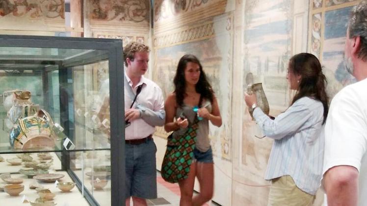 Gli inglesi in visita al Museo della civiltà dell’Adige DIENNE FOTO