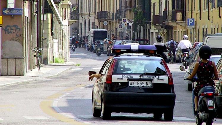 Polizia municipale a Veronetta (Archivio)