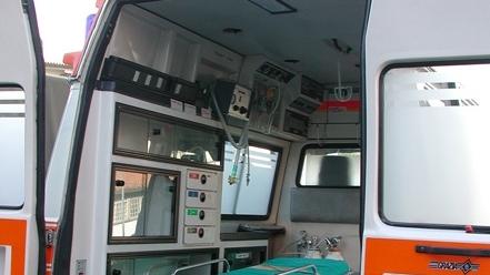 L’ospedale di Malcesine: qui i pazienti nei casi di  urgenza vengono stabilizzati e trasferiti in ambulanzaUn’ambulanza del Suem 118