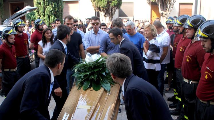 Il funerale di Marco Andreoli, morto per un incidente il 21 agosto