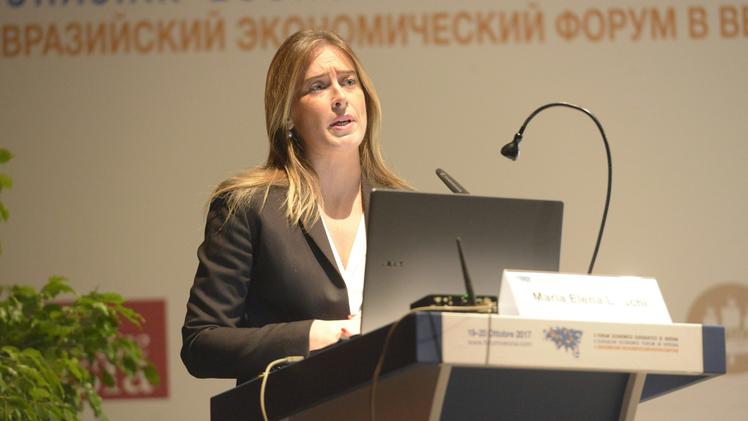 Maria Elena Boschi al Forum (Marchiori)