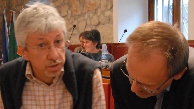Il sindaco Roberto Grison e l’assessore Fausto Rossignoli