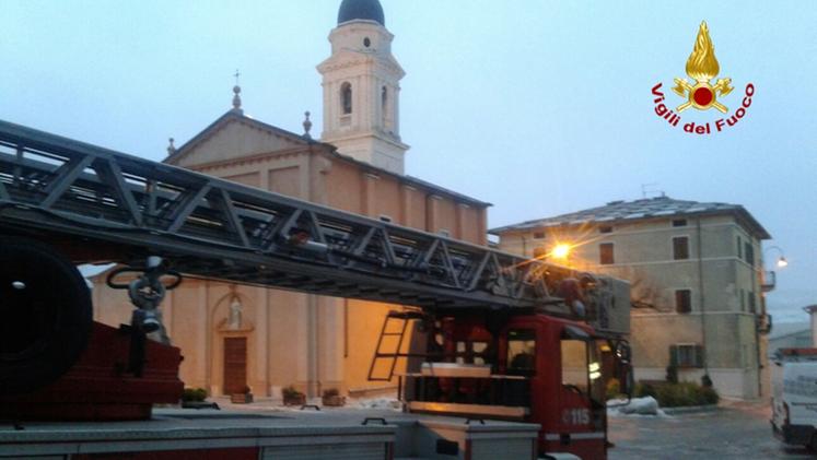 I vigili del fuoco a Sant'Anna