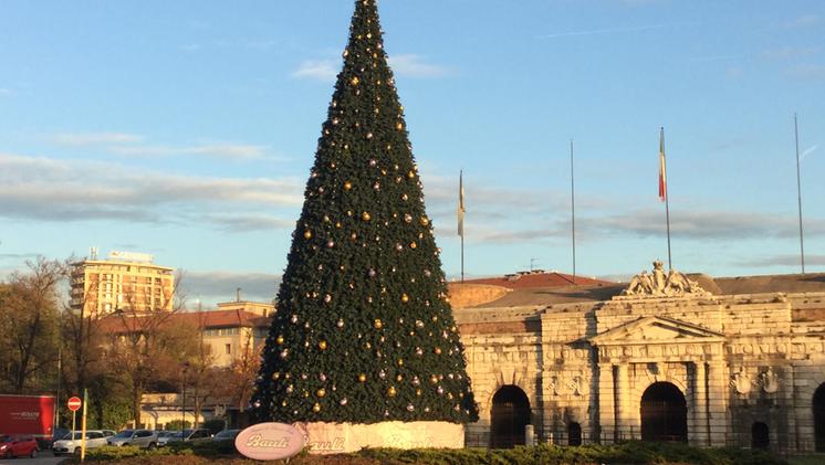 L'albero natalizio a Porta Nuova