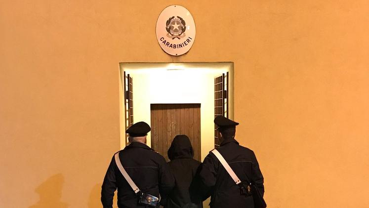 L'arresto da parte dei carabinieri di Tregnago
