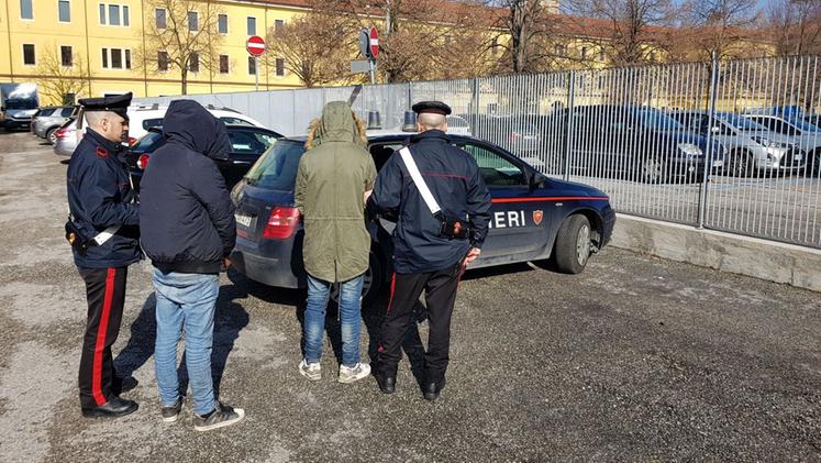 I due giovani arrestati dai carabinieri