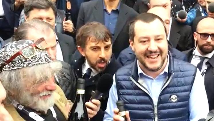 Salvini e Corona al Vinitaly