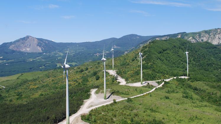 L'impianto eolico sul Monte Carpinaccio