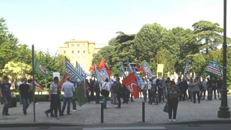 La protesta dei lavoratori Unilever
