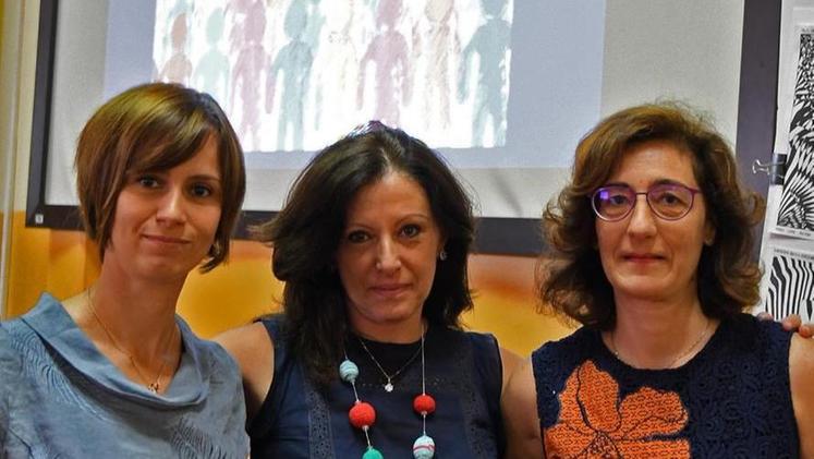 L’incontro all’istituto Carlo Anti FOTOSERVIZIO PECORAMarta Mandarà, Tecla Dal Forno e Lara Furini