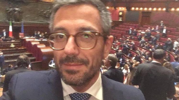 Roberto Turri, sindaco di Roncà, in un selfie nell’Aula di Montecitorio