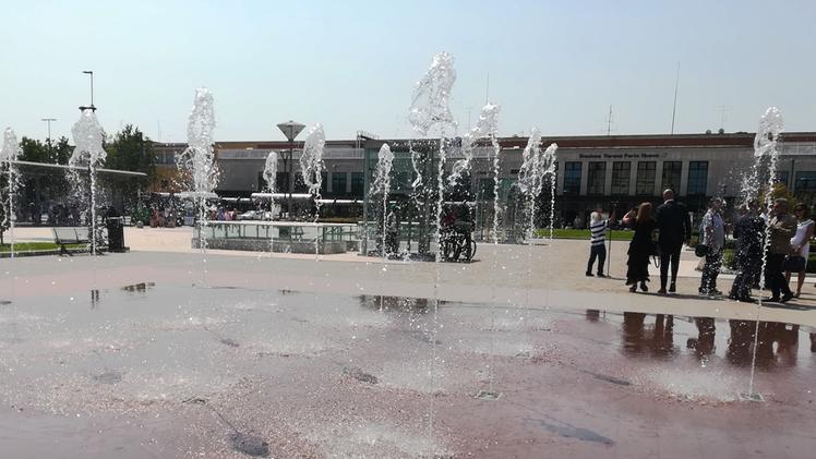 La nuova fontana di piazzale XXV Aprile