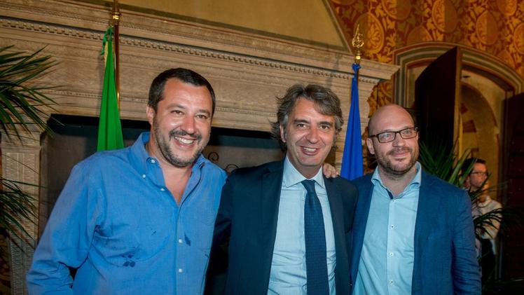 Sabato sera in Prefettura: il sindaco Sboarina fra due ministri, Salvini e il veronese Fontana