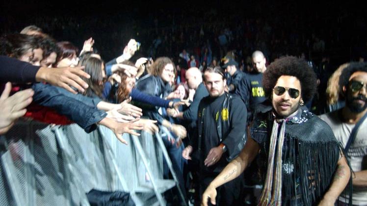 Lenny Kravitz in Arena nel 2002 (Brenzoni)