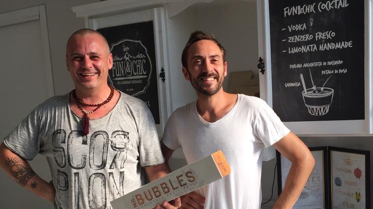 I due amici di Mr Bubbles:  Matteo Minghetti ed Emanuele  Dusi