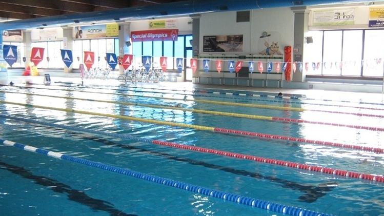 La piscina di via Olimpia: la riapertura è prevista tra il 10 e il 20 ottobre