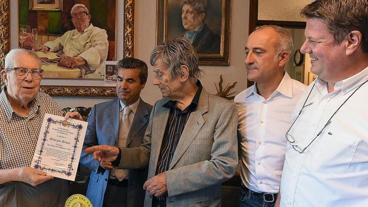 Giorgio Gioco con Maurizio Faccincani, Alberto Zucchetta, Giovanni Bertoni e Carlo Ferrarese DIENNEFOTO