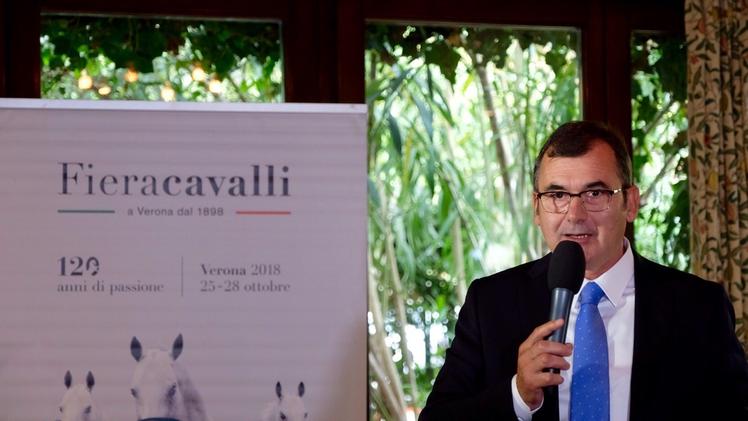Maurizio Danese alla presentazione di Fieracavalli (Ennevi)