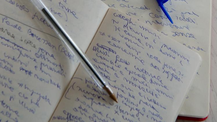Quaderni con appunti scritti a mano