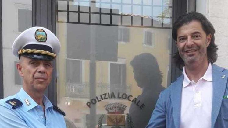 Il vicesindaco Giovanni Amantia qui con il comandante della Polizia locale   Enrico Bartolomei
