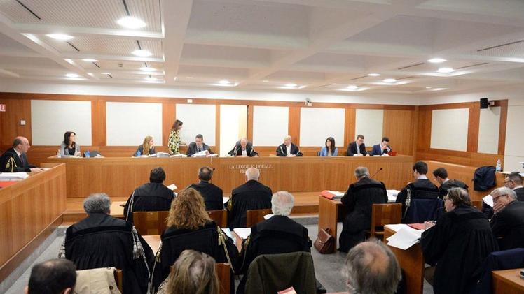 Un’aula del tribunale di Venezia dove, il prossimo 20 marzo, si terrà l’udienza a carico dei tre veronesi