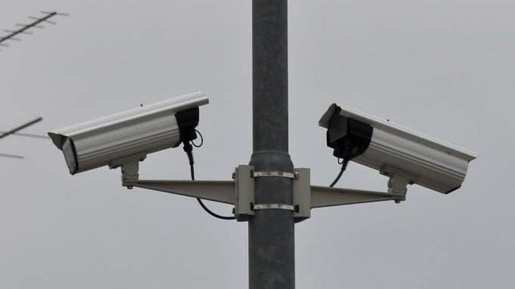 Telecamere di sorveglianza montate su un traliccio FOTO PECORA
