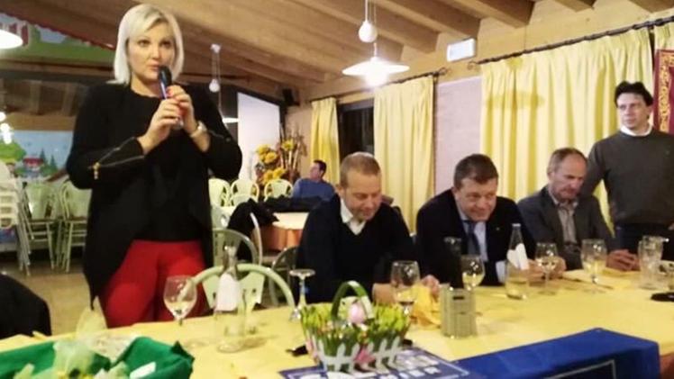Undici mesi fa: il commissario della Lega Debora Marzotto alla cena di consegna mandato per le elezioni comunali 
