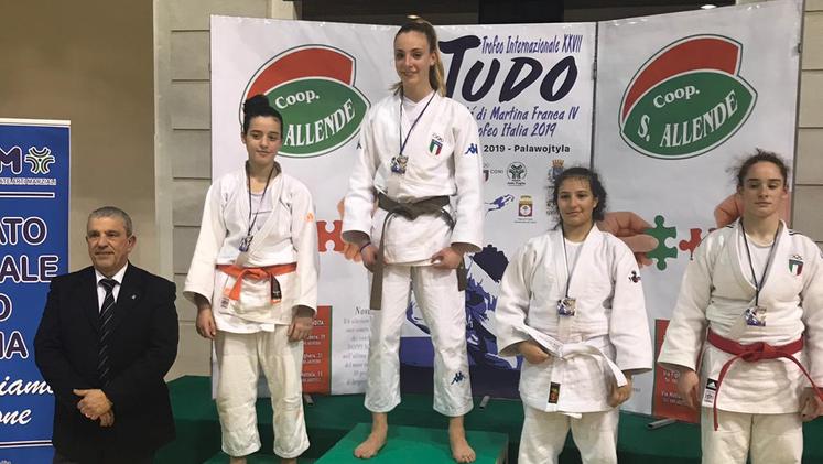 Chiara Galletti ha vinto la gara di Judo a Martina Franca (Foto G. Musuraca)