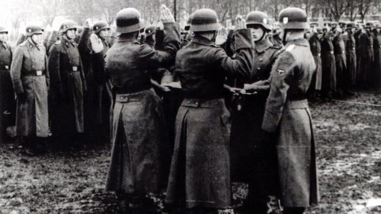 Foto storica delle Waffen SS tedesche