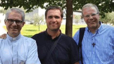 Don Claudio, don Fabio e don Daniele, sacerdoti dell’Unità pastorale