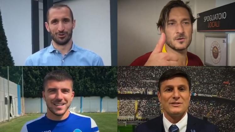 Chiellini, Totti, Paloschi e Zanetti