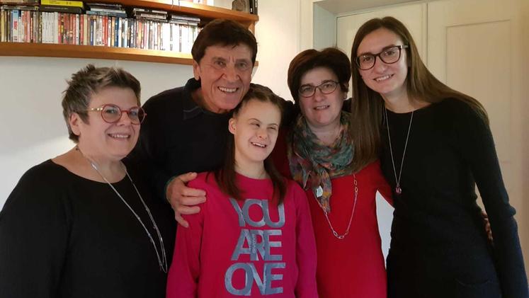 Gianni con Francesca e la sua famiglia