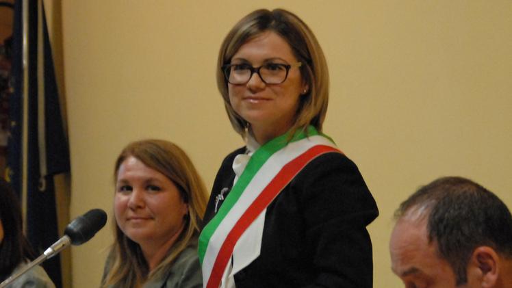 I consiglieri Gian Paolo Pighi e Gabriele Filippi Il sindaco Sara Moretto in Consiglio comunale