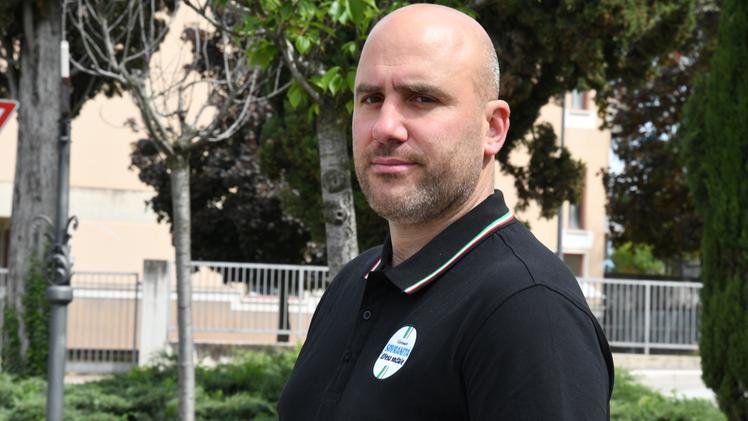 Il candidato sindaco Luca Tamburini FOTO PECORA
