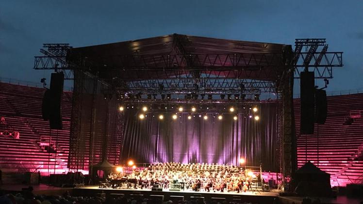 Il concerto di Morricone in Arena (foto Brusati)