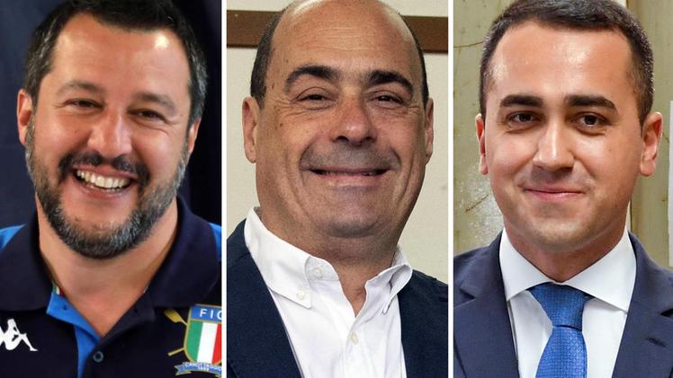 Salvini, Zingaretti e Di Maio
