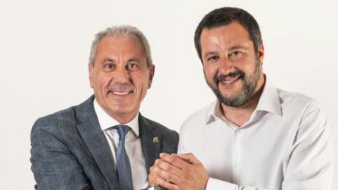 Giaretta sindaco di Oppeano con Salvini
