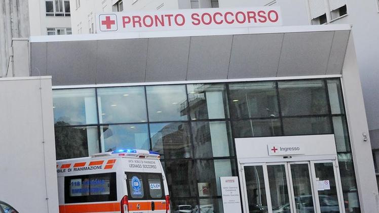 L'ingresso del Pronto soccorso dell'ospedale di Legnago