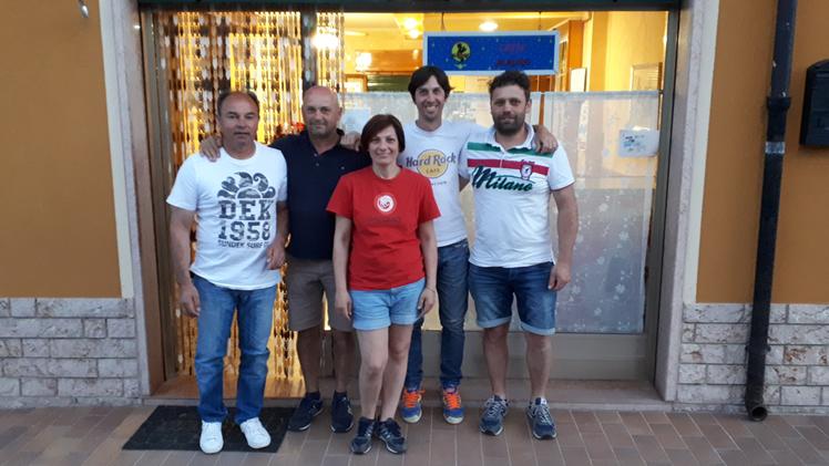 Luciano Albrigi, Marco Albrigi, Cesare Beccherle, Paolo Marcolini e Katya Montanaro