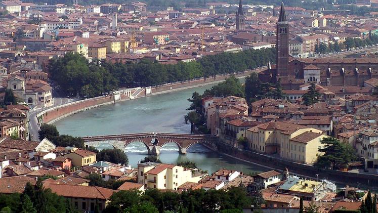 Verona vista dell'alto