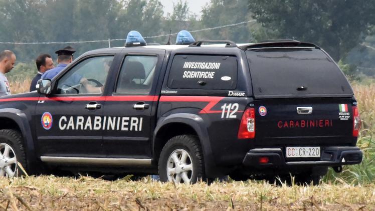 I carabinieri della sezione Investigazioni scientifiche intervenuti  a Ronco DIENNEFOTO