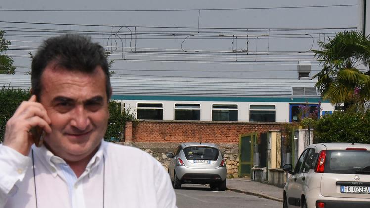 Il sindaco Provoli alle prese con le vibrazioni sempre più alte provocate dai treni DIENNE FOTO
