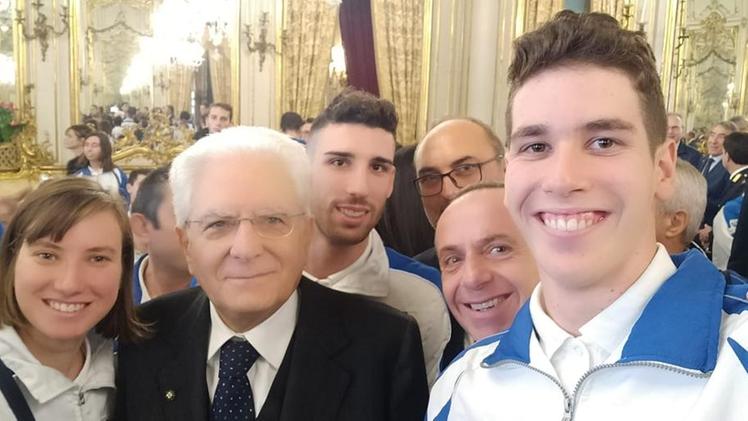 Il presidente Mattarella con gli azzurri paralimpici