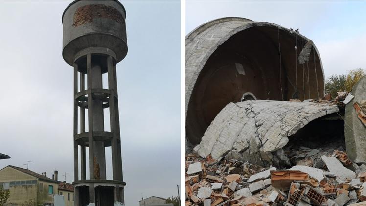 Demolizione della torre di Zimella (Diennefoto)