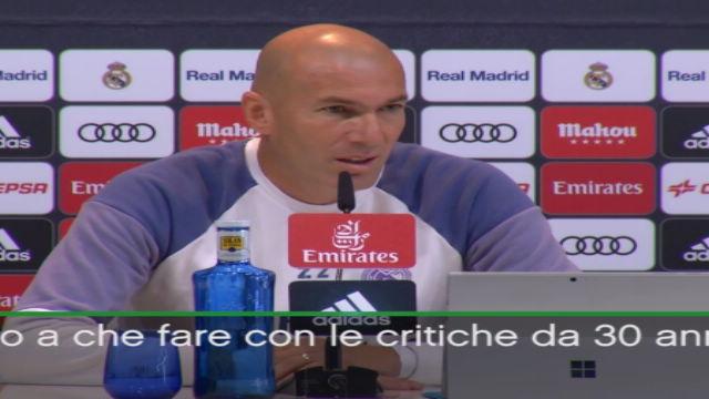Il tecnico del Real Madrid risponde ai giornalisti in conferenza stampa sull'andamento dei blancos in stagione