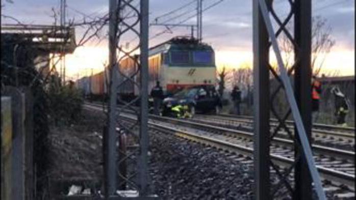 L'incidente ferroviario a Rezzato (Ansa)