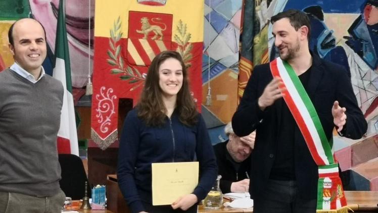 Il v. sindaco Ivano Brighenti, Rossella Boccola e il sindaco Benedetti