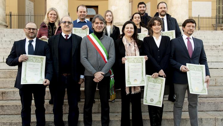 I veronesi del 2019 con il sindaco Sboarina (foto Marchiori)